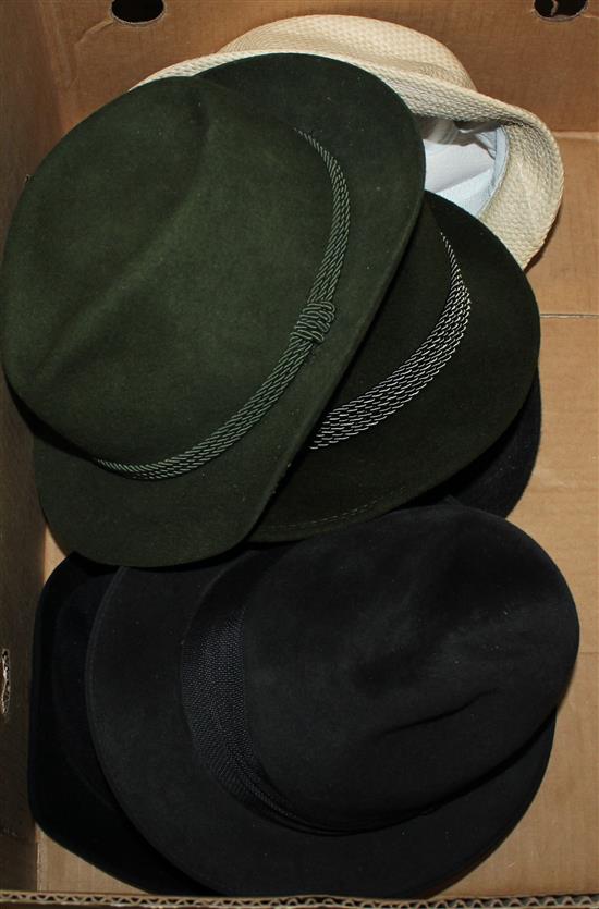 Collection of gents felt hats